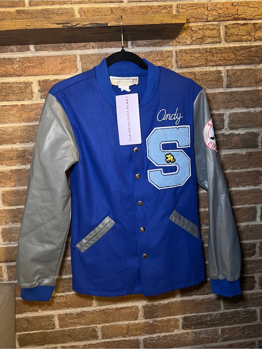 Breakfast Club Letterman-Style Big Men’s Size Small jacket Andrew Clark